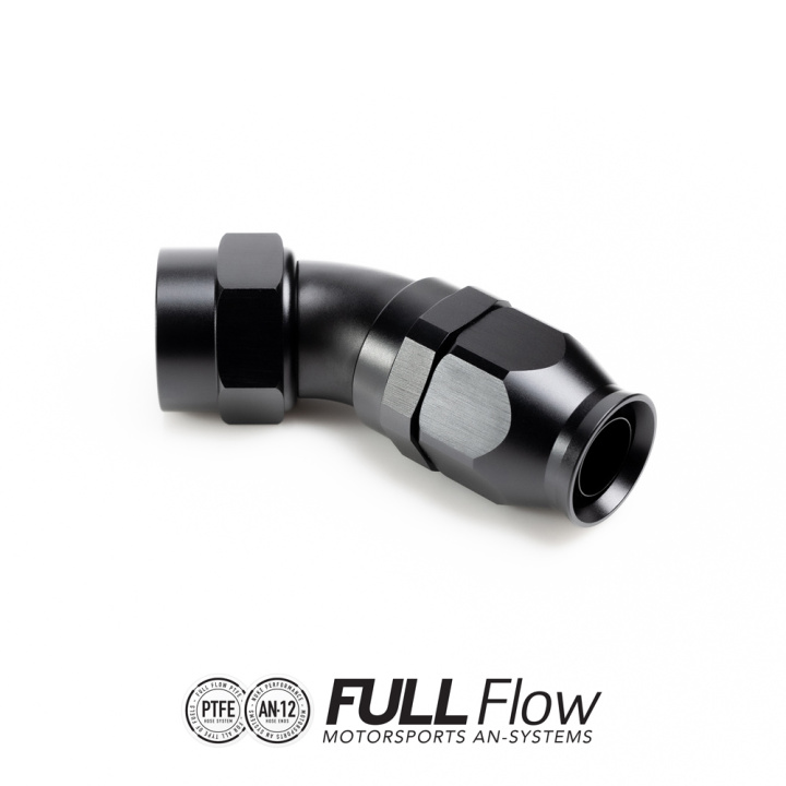 PTFE Slangkoppling Full Flow AN-12 45° Nuke Performance i gruppen Tuning / AN-Kopplingar, Slang & Tillbehör / AN Slangkopplingar / AN Slangkopplingar PTFE hos DDESIGN Scandinavia AB (nuke-810-04-112)