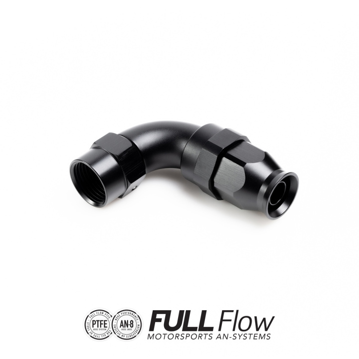 PTFE Slangkoppling Full Flow AN-8 90° Nuke Performance i gruppen Tuning / AN-Kopplingar, Slang & Tillbehör / AN Slangkopplingar / AN Slangkopplingar PTFE hos DDESIGN Scandinavia AB (nuke-810-09-108)