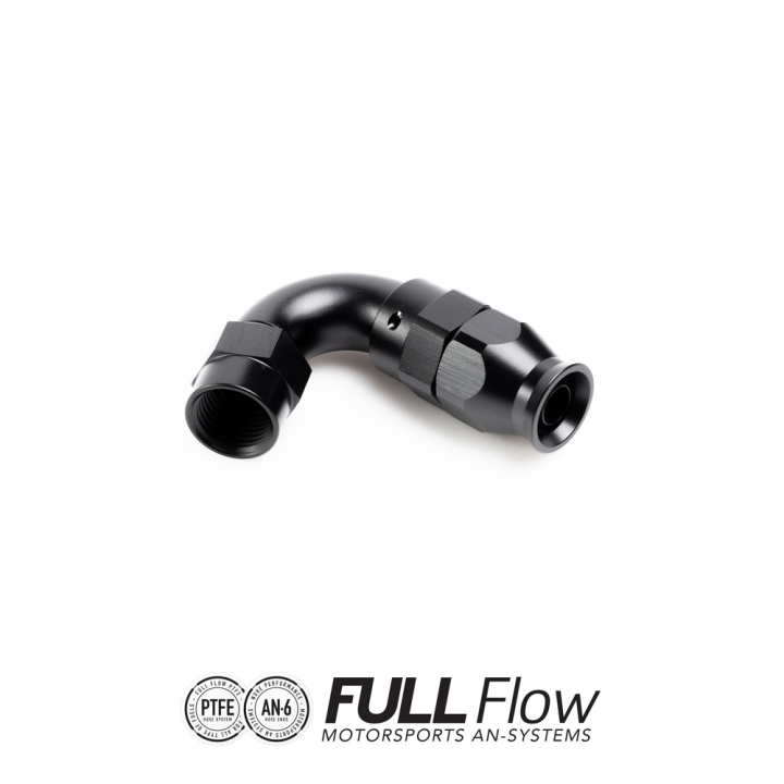 PTFE Slangkoppling Full Flow AN-6 120° Nuke Performance i gruppen Tuning / AN-Kopplingar, Slang & Tillbehör / AN Slangkopplingar / AN Slangkopplingar PTFE hos DDESIGN Scandinavia AB (nuke-810-12-106)