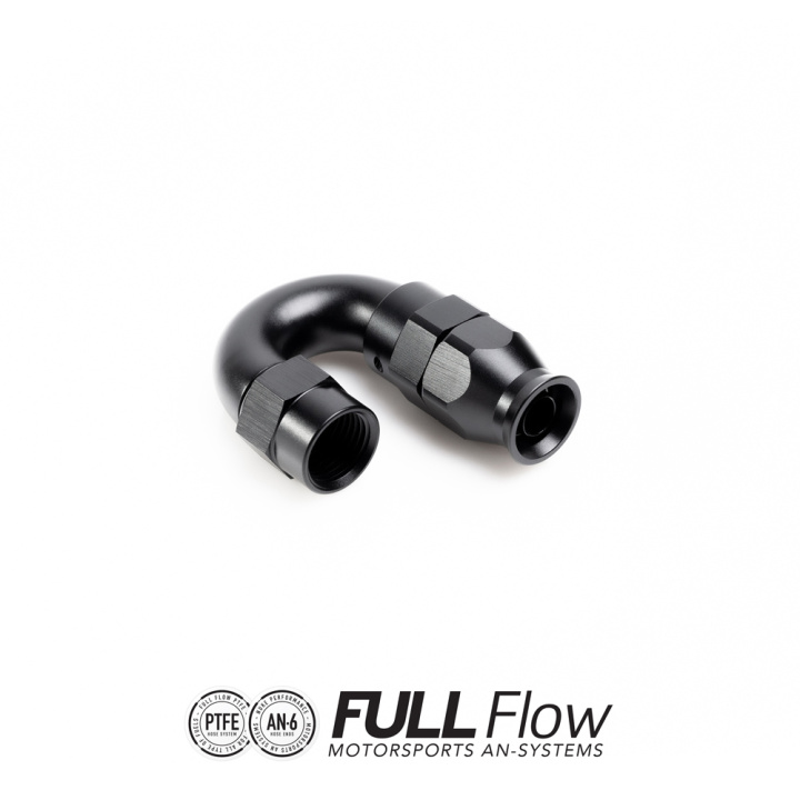 PTFE Slangkoppling Full Flow AN-6 180° Nuke Performance i gruppen Tuning / AN-Kopplingar, Slang & Tillbehör / AN Slangkopplingar / AN Slangkopplingar PTFE hos DDESIGN Scandinavia AB (nuke-810-18-106)