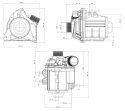 Pierburg CWA400 PWM Brushless Vattenpump 40mm OD - 12v