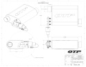 2,5\'\' QTP Screamer Med Elektrisk Cut-Out Ljuddämpare Kort