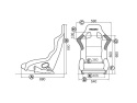RECARO Profi SPG XL Sportstol Velour Svart