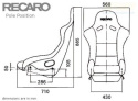 RECARO Pole Position N.G. Sportstol Velour Röd