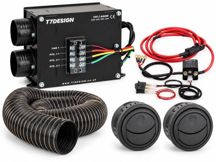 Komplett Värmepaket Elektriskt 400w 12v T7Design i gruppen Interiör / Värmepaket & Tillbehör / Värmepaket hos DDESIGN Scandinavia AB (set-varmepaketel)