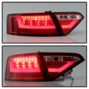 Audi A5 08-12 (För bilar med original LED-Baklampor) LED Bakljus - Röda Klara Spyder Auto