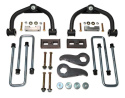 Chevy Silverado 2500HD / 3500 / GMC Sierra 2500HD / 3500 2011-2019 3.5\'\' Höjningskit med Övre Länkarmar, Torsion Bars Keys & Bakre Block / U-Bultar (Inkl. Främre Dämpare Relocating Bracket Tuff Country