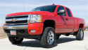 Chevy Silverado 1500 / GMC Sierra 1500 2007-2013 4\'\' Uni-Ball Höjningskit Övre Länkarmar Kit med Bakre Block & U-Bultar Tuff Country