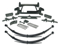 Chevy Truck K2500 / GMC Truck K2500 / K3500 1988-1997 4\'\' Höjningskit med Övre Länkarmar Förflyttningsfästen, 1-delad Sub-Frame & Bakre Bladfjäders Tuff Country