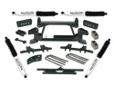 Chevy Truck K2500 / K3500 1988-1997 4\'\' Höjningskit med Övre Länkarmar Förflyttningsfästen & 1-delad Sub-Frame Tuff Country