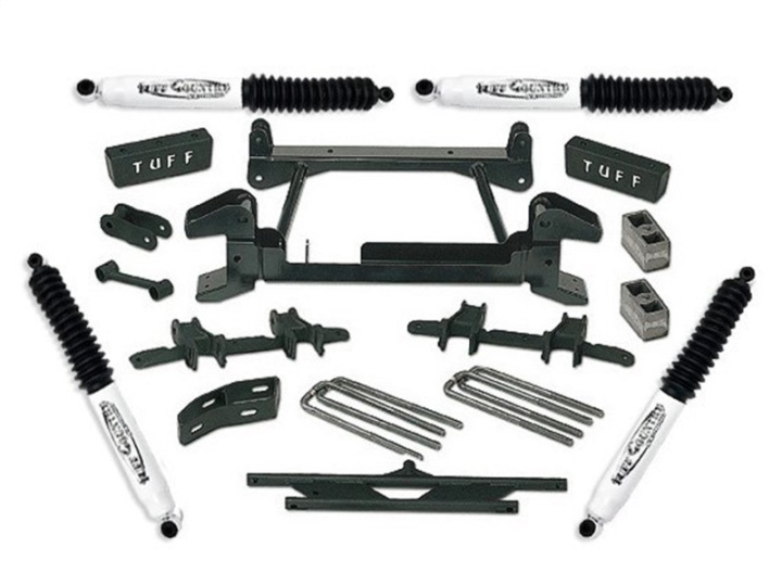 Chevy Suburban 1500 / Tahoe / GMC Suburban 1500 / Yukon 1500 1992-1998 4\'\' Höjningskit med Övre Länkarmar Förflyttningsfästen & 1-delad Sub-Frame Tuff Country i gruppen Välj bilmodell hos DDESIGN Scandinavia AB (tuf14833KN)