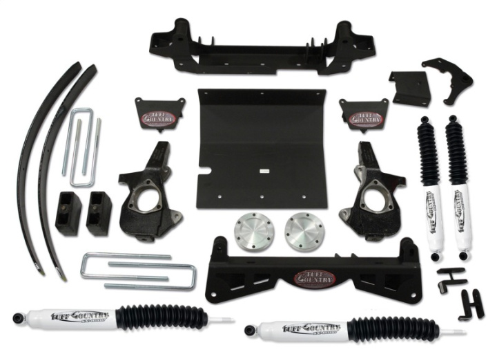 Chevy Silverado 1500 / GMC Sierra 1500 2006 4\'\' Höjningskit med Spindlar & 3-delad Sub-Frame Tuff Country i gruppen Välj bilmodell hos DDESIGN Scandinavia AB (tuf14960KN)