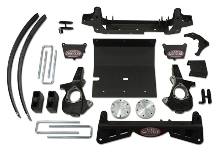 Chevy Silverado 1500 / GMC Sierra 1500 2006 4\'\' Höjningskit med Spindlar & 3-delad Sub-Frame Tuff Country i gruppen Välj bilmodell hos DDESIGN Scandinavia AB (tuf14961)