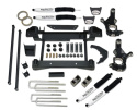 Chevy Silverado 3500 / GMC Sierra 3500 2001-2006 4\'\' Höjningskit med Spindlar & 1-delad Sub-Frame Tuff Country