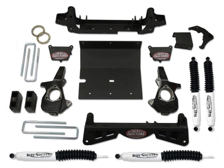 Chevy Avalanche 2500 / Silverado 1500HD / GMC Sierra 1500HD 2001-2006 4\'\' Höjningskit med Spindlar & 3-delad Sub-Frame Tuff Country i gruppen Välj bilmodell hos DDESIGN Scandinavia AB (tuf14992KN)
