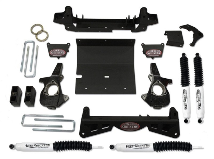 Chevy Silverado 2500HD / GMC Sierra 2500HD 2001-2010 4\'\' Höjningskit med Spindlar & 3-delad Sub-Frame Tuff Country i gruppen Välj bilmodell hos DDESIGN Scandinavia AB (tuf14993)