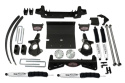 Chevy Silverado 1500 / GMC Sierra 1500 1999-2005 6\'\' Höjningskit med Spindlar & 3-delad Sub-Frame Tuff Country