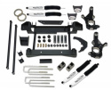 Chevy Silverado 2500HD / GMC Sierra 2500HD 2001-2010 6\'\' Höjningskit med Spindlar & 1-delad Sub-Frame Tuff Country