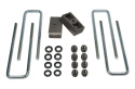 Chevy Suburban / Tahoe / Truck K1500 / K2500 / K3500 / GMC Suburban / Truck K1500 / K2500 / K3500 / Yukon 1988-1998 Block & U-Bult Kit - 1 1/2´´ (H) x 2 1/2´´ (W) x 4 1/2´´ (L) Ej Konad Tuff Country