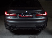 var-COBRA-BM153TP38 BMW M340i G20 2019+ Valved GPF/PPF Back Avgassystem Quad Utblås Cobra Sport (2)