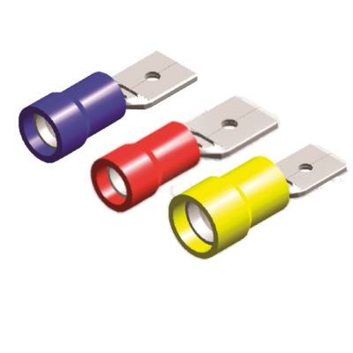 Kabelskor \'\'Flat\'\' Isolerade - 6,3mm (10st) QSP Products i gruppen Tuning / Elektronik / Kabelskor - Skarvhylsor - Flatstift hos DDESIGN Scandinavia AB (var-QC3058-60)