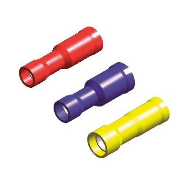 Kabelskor \'\'Hona\'\' Isolerade Bullet - (10st) QSP Products i gruppen Tuning / Elektronik / Kabelskor - Skarvhylsor - Flatstift hos DDESIGN Scandinavia AB (var-QC3064-68)