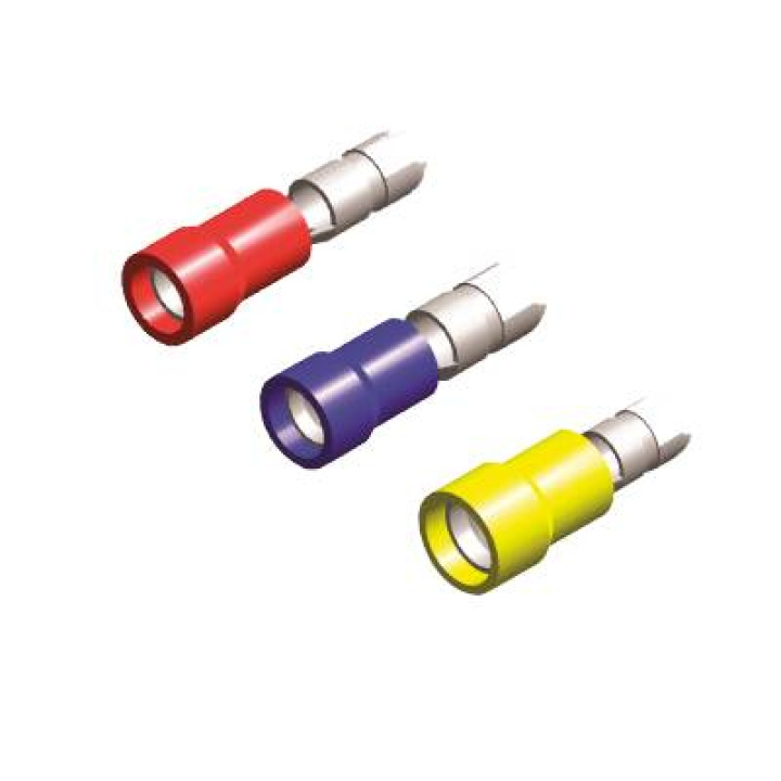 Kabelskor \'\'Hane\'\' Bullet - (10st) QSP Products i gruppen Tuning / Elektronik / Kabelskor - Skarvhylsor - Flatstift hos DDESIGN Scandinavia AB (var-QC3069-72)
