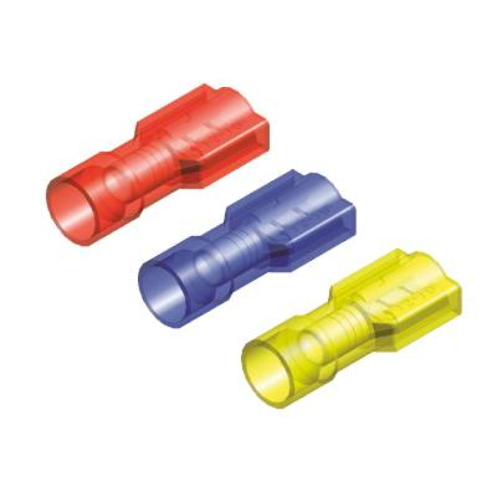 Kabelskor \'\'Hane\'\' Isolerade / Täckt (10st) QSP Products i gruppen Tuning / Elektronik / Kabelskor - Skarvhylsor - Flatstift hos DDESIGN Scandinavia AB (var-QC3107-09)