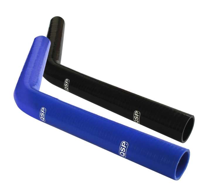 Silikonslang XL - 45° Böj - Svart / Blå QSP Products i gruppen Tuning / Kylning / Intercooler & Rör / Intercooler Slangar hos DDESIGN Scandinavia AB (var-QHE45XL)