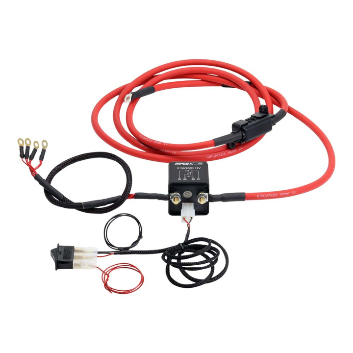 Kabelhärva med LED-Knapp och Relä för Elektriska Värmepaket T7Design i gruppen Universala produkter / Tuning / Kylning / Kylsystem / Värmepaket & Tillbehör hos DDESIGN Scandinavia AB (var-T7-HRNS-400-600W)