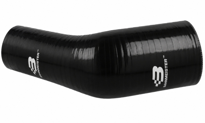 Silikonslang Svart Reducering Böj 45grader BahnMeister i gruppen Tuning / Silikonslang & Aluminiumrör / Silikonslang hos DDESIGN Scandinavia AB (var-bhm-sil-45-red-blk)