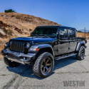 Jeep Gladiator 2020-2024 PRO TRAXX 4 Ovala Sidosteg Westin - Svart