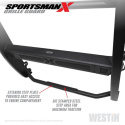 Dodge Ram 1500 2019-2024 Sportsman X Bull Bar / Frontbåge Westin - Texturerad Svart