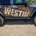 Jeep Wrangler JL Unlimited 4dr 2018-2024 Rock Slider - Texturerad Svart Westin