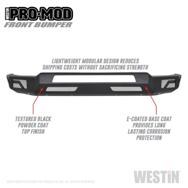 Dodge Ram 1500 2019+ (Exkl. 1500 Classic & Rebel Modeller) Pro-Mod Främre Stötfångare Westin i gruppen Välj bilmodell / Dodge / Ram 19+ / Styling / Stötfångare hos DDESIGN Scandinavia AB (wes58-41075)