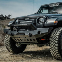 Jeep Wrangler 2018-2024 WJ2 Full Width Främre Stötfångare Med LED Ljusrampfäste Westin - Texturerad Svart