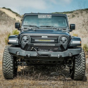 Jeep Wrangler 2018-2024 WJ2 Full Width Främre Stötfångare Med LED Ljusrampfäste Westin - Texturerad Svart