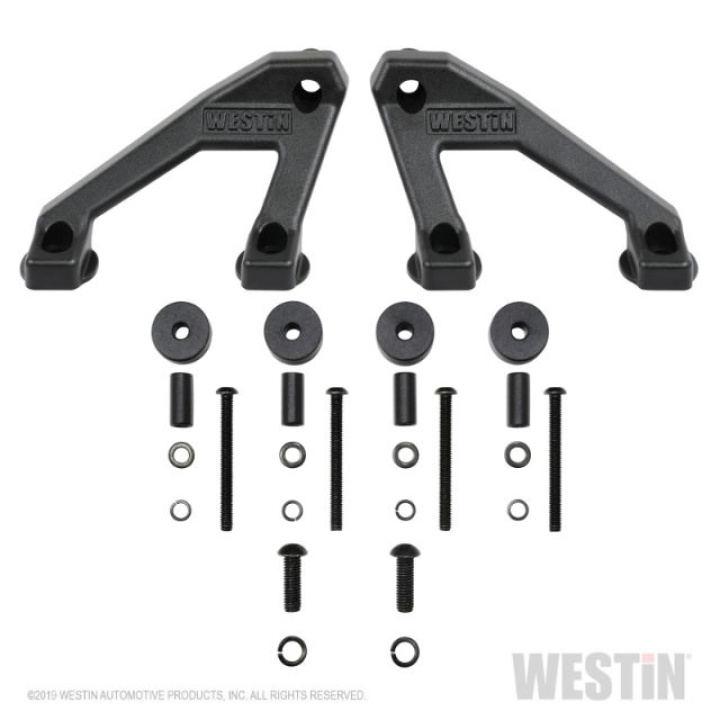 Jeep Wrangler 2018-2024 / Gladiator 2020+ LED-Rampsfäste Motorhuv Westin - Texturerad Svart i gruppen Välj bilmodell / Jeep / Wrangler JL 2018+ / Styling hos DDESIGN Scandinavia AB (wes62-41075)