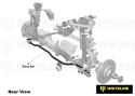 Acura Integra 1994-2001 Främre Justerbar Heavy Duty Krängningshämmare 24mm Whiteline Performance