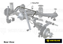 Pontiac GTO VX / VY Coupe 2004-2006 Bakre Justerbar Krängningshämmare 18mm Whiteline Performance