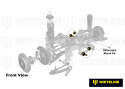 Bmw 3 E46 / X3 E83 / Z4 E85 / E89 1997-2016 Differentialinfästning - Bussningskit Whiteline