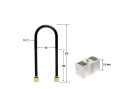 Sänkningsblock - Kit 2.5\'\' Whiteline