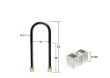 Sänkningsblock - Kit 2.5\'\' Whiteline