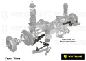 Subaru Legacy BE / BL / Liberty BE / BL / Outback BE / BP 1998-2009 Länkarm Nedre Främre & Bakre - Arm Bussningskit Whiteline