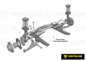 Nissan Cube / Nissan Micra C+C / Nissan Pulsar / Nissan Tiida / Renault Clio BR / Renault Grand Scenic m.fl. 2002-2019 Länkarm Nedre - Inre Bakre Bussningskit Whiteline