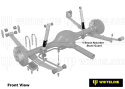 Bedford Kb / Chevrolet Colorado RC / Chevrolet Silverado 1500 / Daewoo Korando KJ / Daewoo Musso FJ m.fl. 1956-2023 Stötdämpare - Stenskydd Kit Whiteline