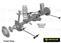 Toyota 4 Runner / Hilux Surf / Land Cruiser 1995-2003 Trailing-Stag - Bussningskit Whiteline