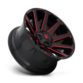 wlp-D64318909845 Fuel 1PC Contra 18X9 ET-12 6X135/139.7 106.10 Gloss Black Red Tinted Clear (2)