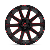 wlp-D64318909845 Fuel 1PC Contra 18X9 ET-12 6X135/139.7 106.10 Gloss Black Red Tinted Clear (3)