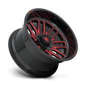 wlp-D66322208447 Fuel 1PC Ignite 22X12 ET-43 6X139.7 106.10 Gloss Black Red Tinted Clear (2)